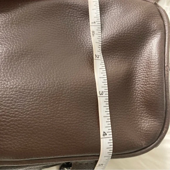 100% Leather Sling BOHO Travel/Every Day Backpack Brown - Picture 10 of 14